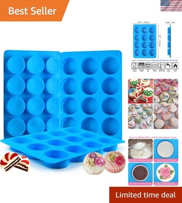 3Pcs Oreo Cookie Chocolate Silicone Mold, 12-Cavity Round Cylinder Oreo Choco...