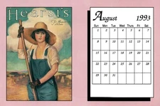 CONTINENTAL SIZE POSTCARD COVER PAGE OF AUGUST 1918 HEART'S MAGAZINE ON 1993