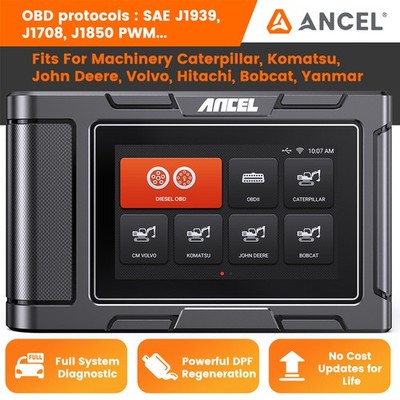 Construction Machinery Heavy Duty Truck Diesel Scanner Diagnostic Tool DPF Regen
