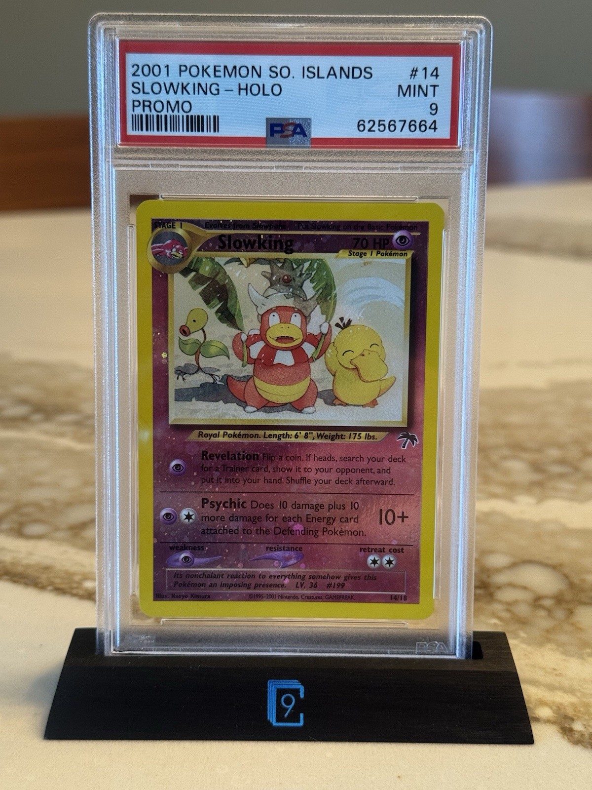 Pokemon 2001 PSA 9 MINT Slowking Holo Southern Islands Promo 14/18