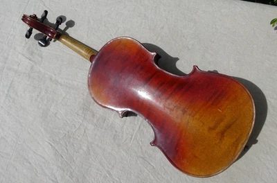 Geige Violine ca. 59,2 cm Korpus ca. 35,7 cm mit Zettel - Bild 1 von 4