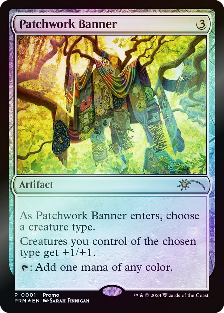 Patchwork Banner Rare Media Promos #2024-7 Near Mint FOIL