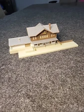 Faller 212108 N Scale Schwarzach Railway Station w/ Goods Warehouse Fully Built 