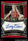 2025 Select WNBA Signatures Red Prizms #8 Lucy Olsen RC ROOKIE AUTO 66/99