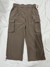 JoyLab Cargo Pants Brown XL  High Rise Utility Joggers with Pockets