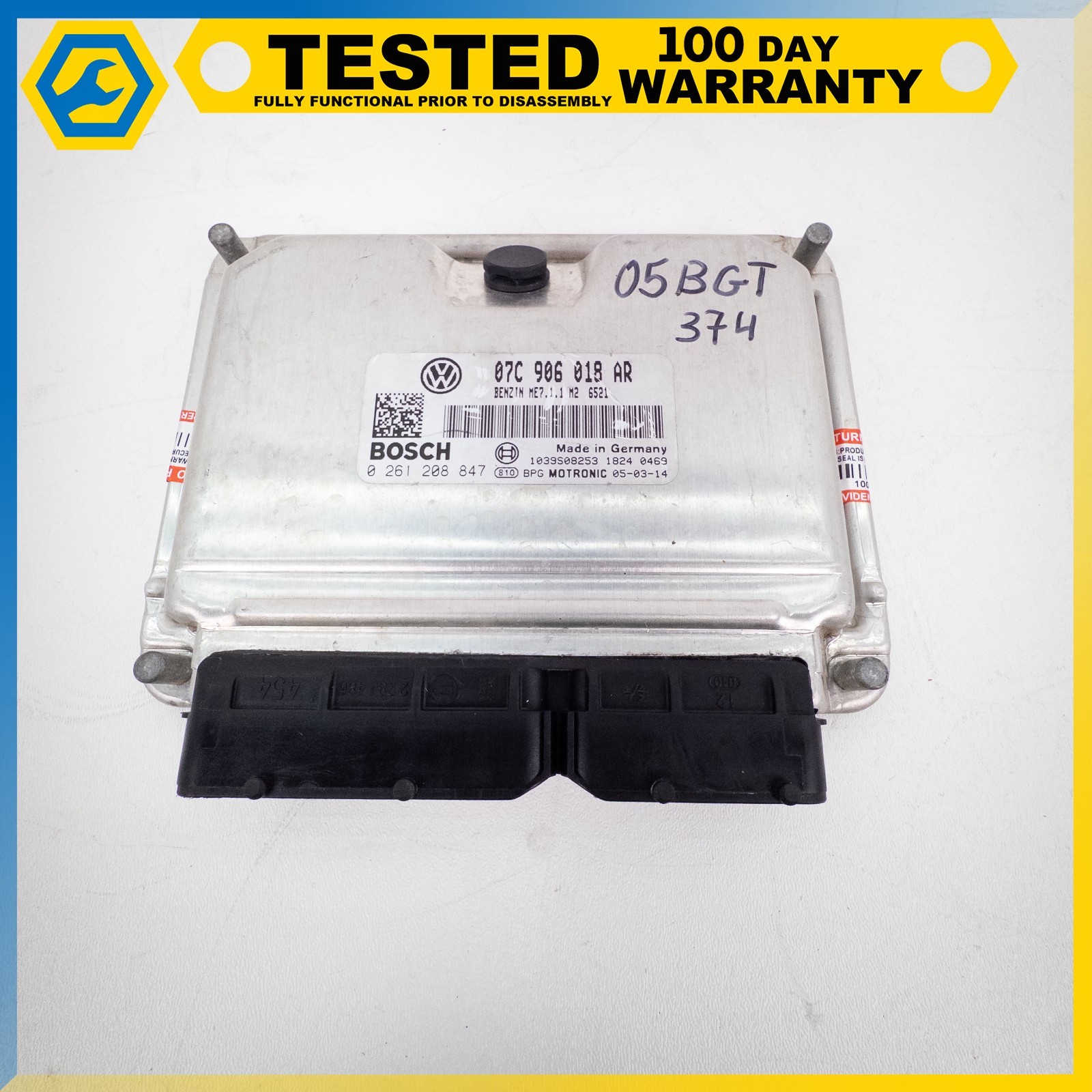 03-10 BENTLEY CONTINENTAL GT 6.0L W12 ENGINE CONTROL MODULE ECU ECM OEM