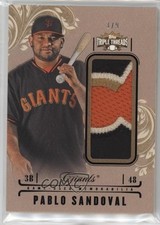 2014 Topps Triple Threads Unity Single Jumbo Relics Gold /9 Pablo Sandoval 0b0