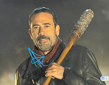 Jeffrey Dean Morgan Signed 11x14 Photo Walking Dead Authentic Autograph Beckett