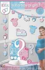 Forum Novelties Gender Reveal Decorating Kit Party Supplies 10 Pieces Included