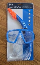 New Nautica Adult Size Snorkeling Set Blue