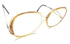 Charmant Vintage 4619 CP Clear Brown Gold Eyeglasses Frames 135 Japan Women