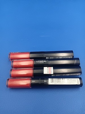 4PK L'oreal Infallible Pro Last 2 Step Lipstick ~ 213 Continual Crimson ~ Sealed