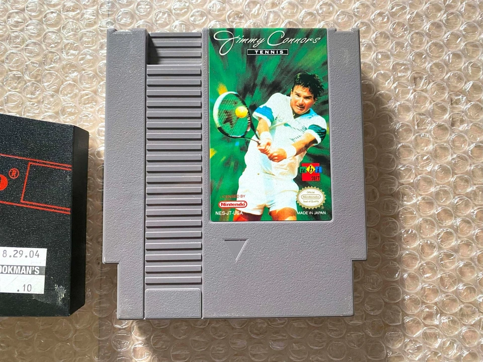 Jimmy Connors Tennis (Nintendo NES, 1993) - CART + SLEEVE ONLY *AUTHENTIC - Image 2 of 4