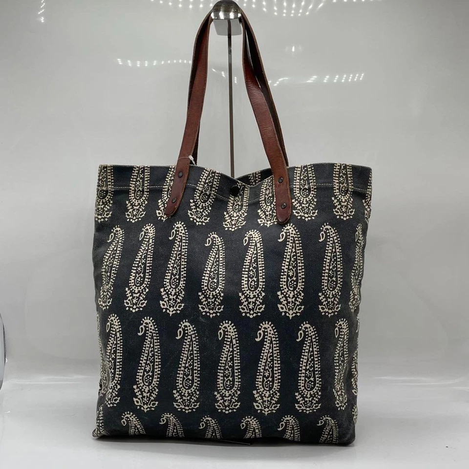 Bolso de Mano Ralph Lauren De Colección Denim & Supply Cuero Cachemira Lona Hombro RRL Foto 3 de 4