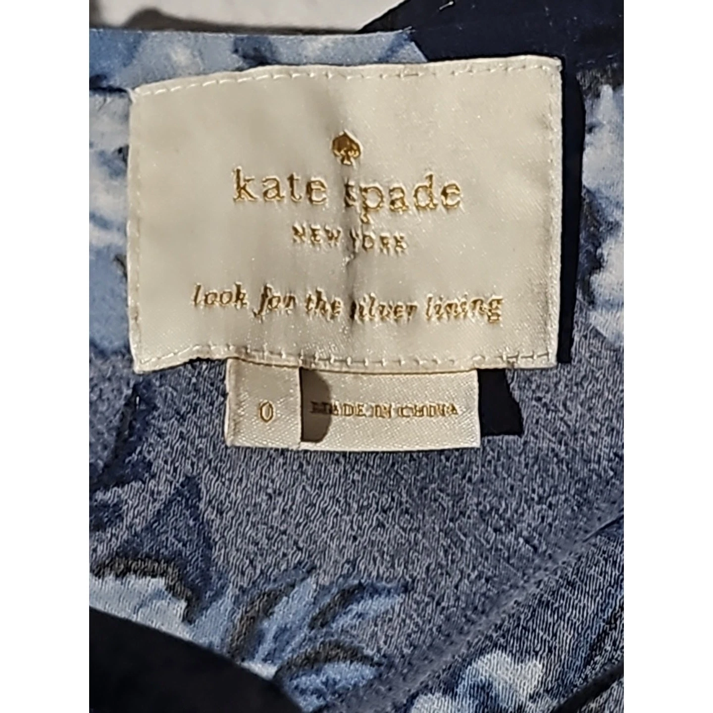 Abito Kate Spade New York floreale prateria rosa crepe Taglia 0 