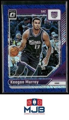 2024-25 Donruss Optic Keegan Murray Blue Shimmer #/75 #47 Sacramento Kings