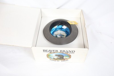 Beaver Brand Hat Grey Fedora Heritage New with tags 7 1/8 Size Made USA   w /box