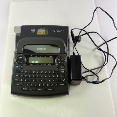 Brother P-Touch PT-1890 Label Maker w AC Adapter TZe Yellow Tape Included  Works