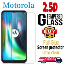 Motorola G10/30/50 E20/30/40 2.5D Tempered Glass Screen Protector Full Glue
