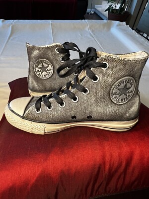 CONVERSE John Varvatos CT HI Silver/Black Men's Shoes Size 5