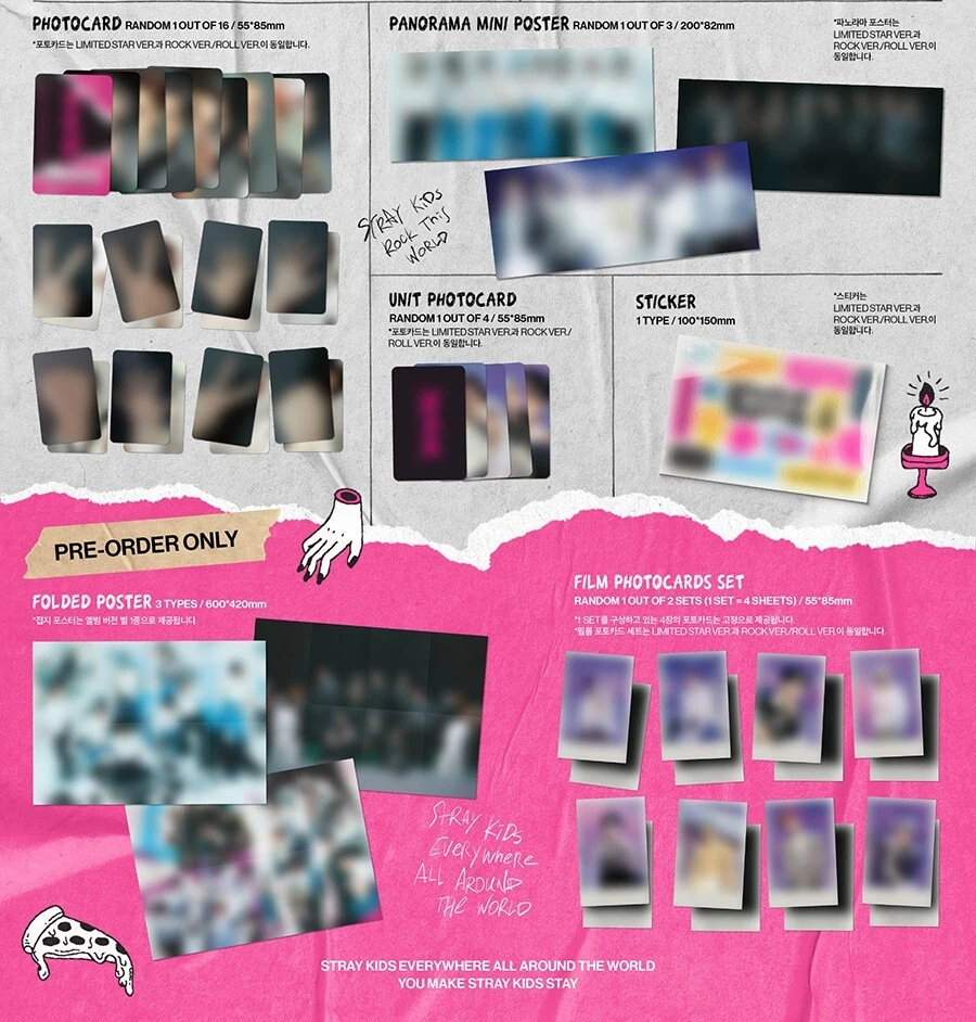 STRAY KIDS 樂/ROCK STAR Album 2 Ver SET/2CD+2 Photo Book+4 Card+