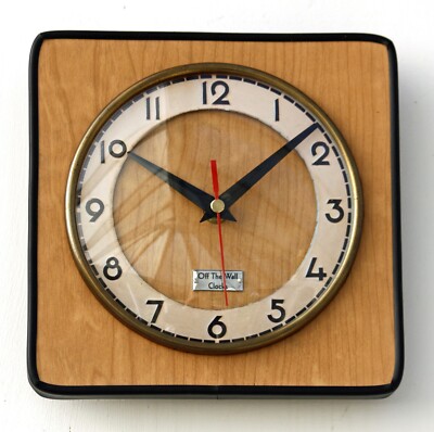 NEU 19cm Retro Stil Wanduhr - Mid Century Stil Vintage French Formica Geschenk