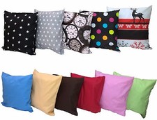 Kissenbezug Kissenhülle 100% Baumwolle Reißverschluss Kissen Hülle