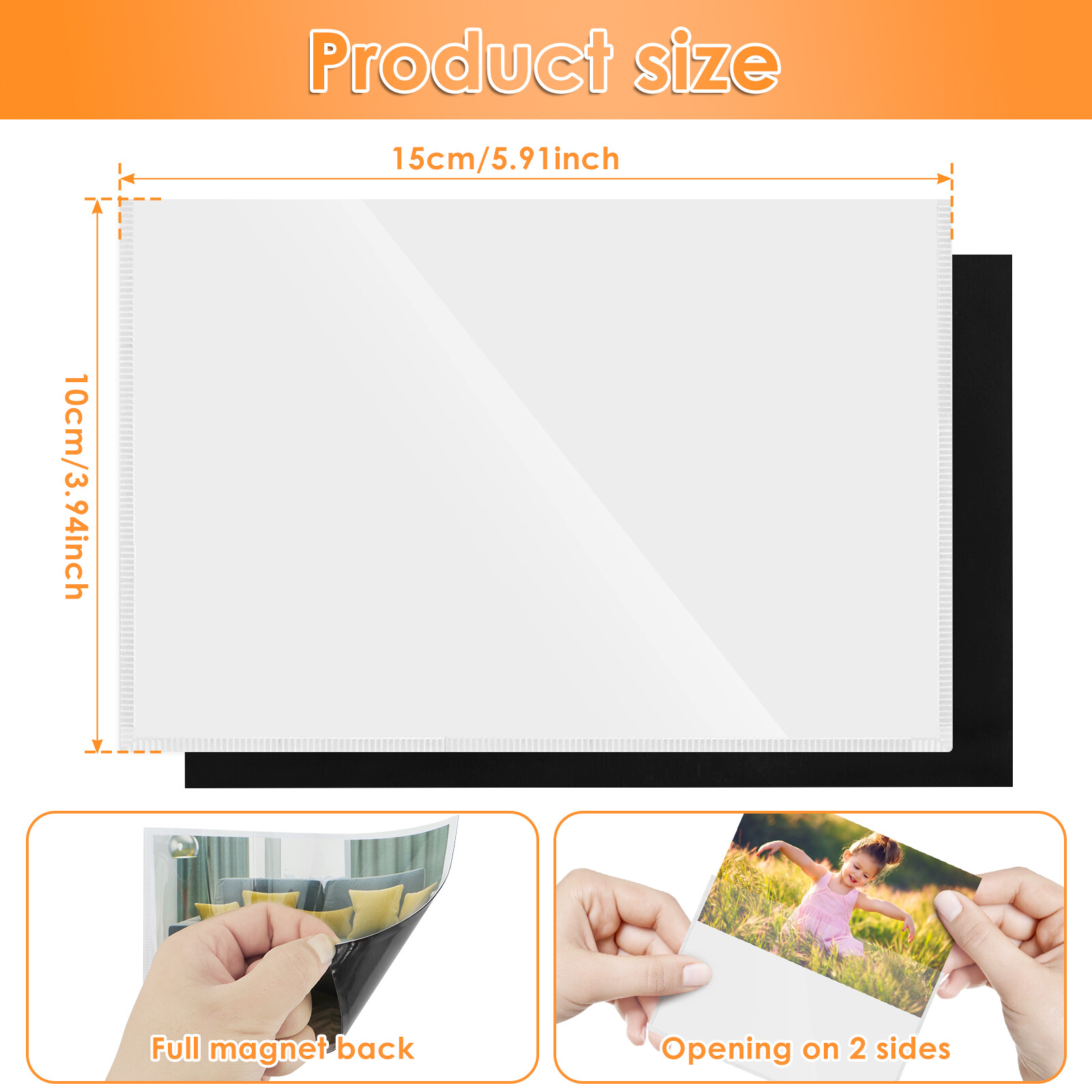 12Pcs Picture Frames 4x6 Inch Photo Pocket with White