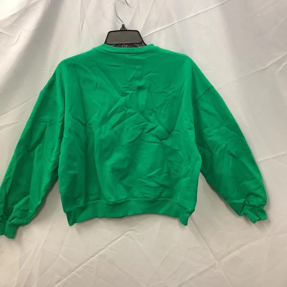 Boohoo Mujer Chándal Pantalones Cortos Verde Dsgn Studio Cuello Redondo Mangas Largas Talla XS Foto 4 de 4