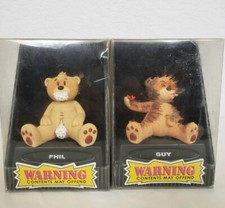 NEW Bad Taste Bears Lot Of 2 Guy And Phil Figurines Collectibles Gag Gifts