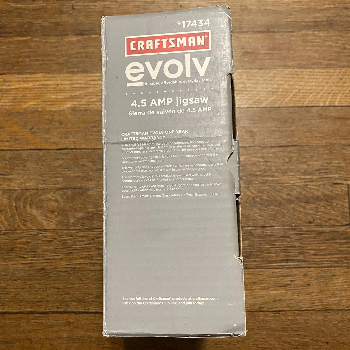 Craftsman Evolv 17434 4.5 Jigsaw With Blades