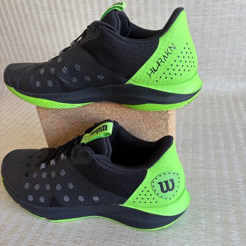 Wilson Hurakn Pickleballschuhe Herren Größe 11,5 schwarz grün Tennisplatz Turnschuhe - Bild 16 von 18