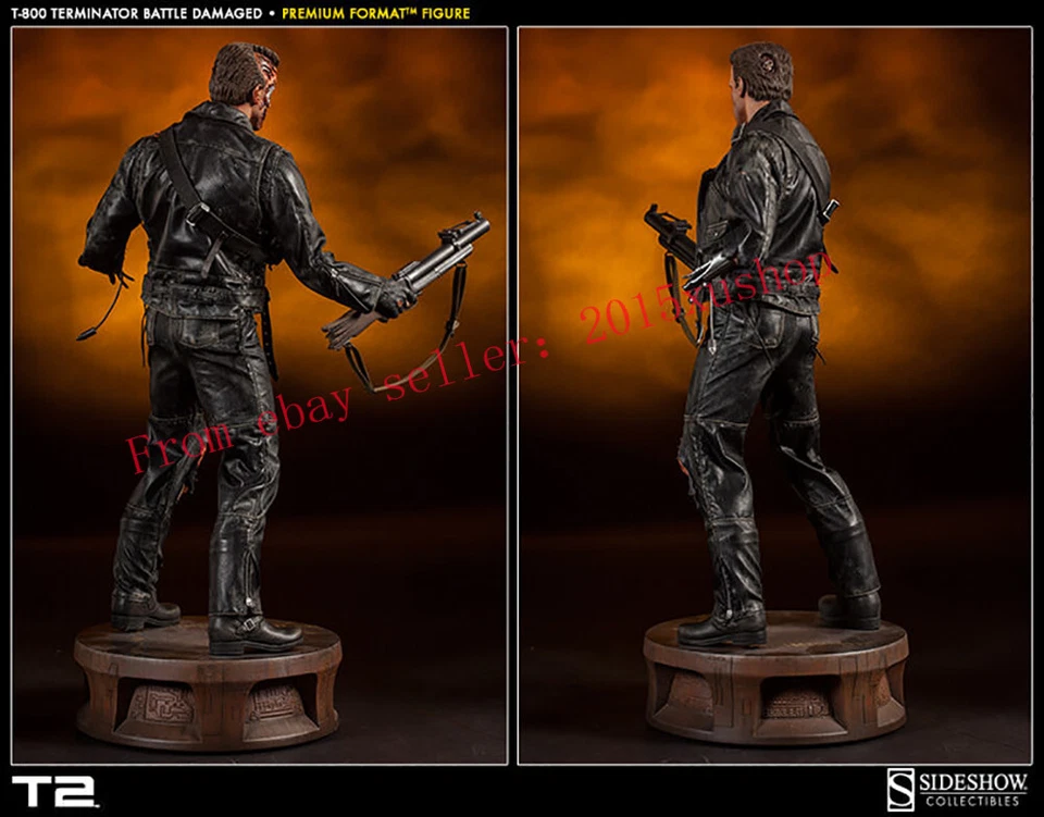 Estatua de segunda mano Sideshow Collectibles 300109 The Terminator escala 1/4 T-800 Foto 3 de 4