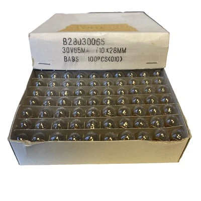 Ba9s T10X28 30V 65mA 2W C-2F Leuchtmittel Anzeige- und Signallampe - Bild 1 von 3