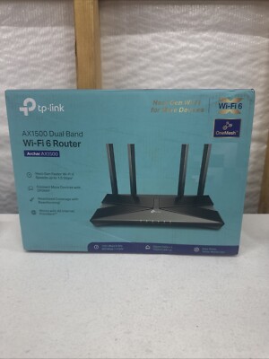TP-LINK Archer AX1500 1.5 Gbps Wi-Fi 6 Dual-Band Wireless Router, R1