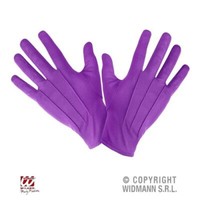 Handschuhe Lila L Mit Biesen - KostüM ZubehöR Widmann®
