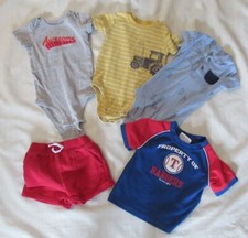 Baby Boy lot of 5 Mix Carter's, NBL, Garanimals size 12 Mos