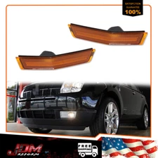 For 2007-2010 Lincoln MKX OE-Style Amber Front Bumper Side Marker Light Kit 2PCS