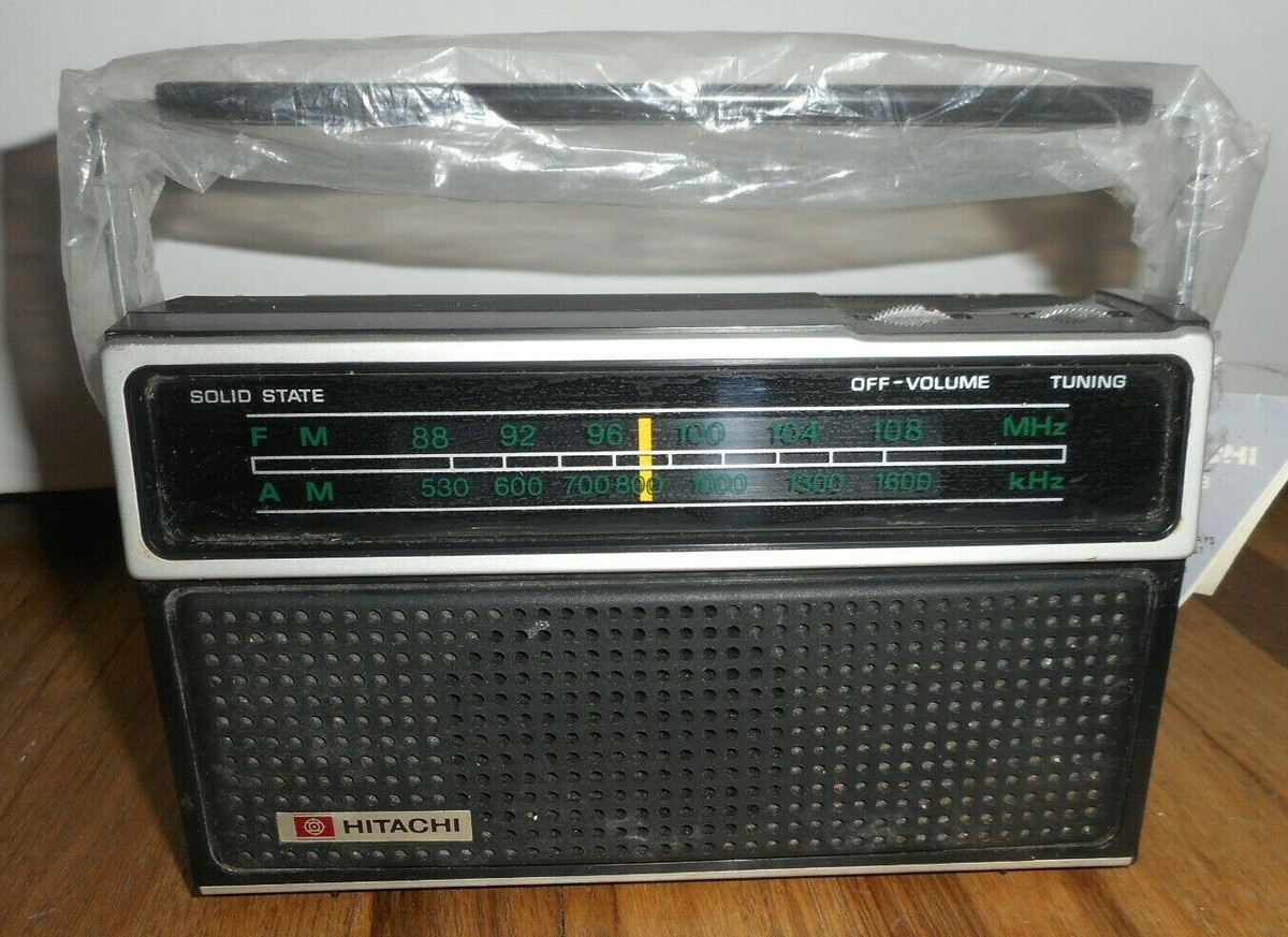 Vintage RARE NOS Hitachi KH-933 AM FM ALL TRANSISTOR RADIO w