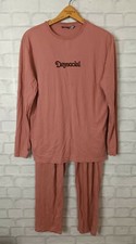 ASOS DAY SOCIAL LOUNGE LONG SLEEVED T SHIRT AND TROUSER PYJAMA SET BERRY