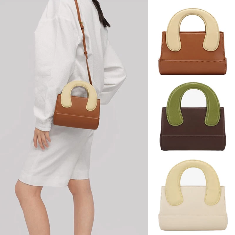 WANDLER Borsa a tracolla piccola mini manici oversize in pelle pochette scatola borsetta