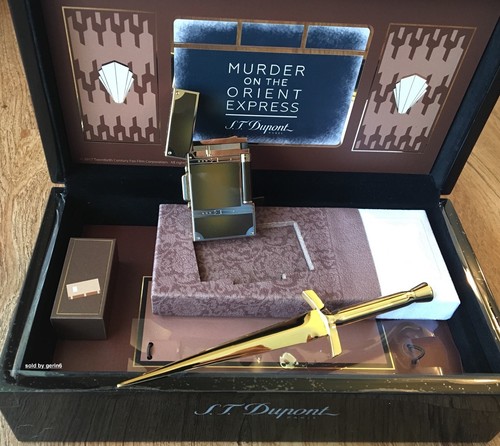 S.T. Dupont L-2 Murder On The Orient Express Lighter, 16186 016186 New In Box
