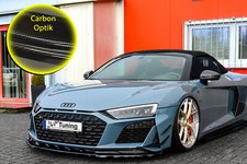 Spoilerschwert Frontspoiler mit Wings ABS passend für Audi R8 4S Carbon Optik