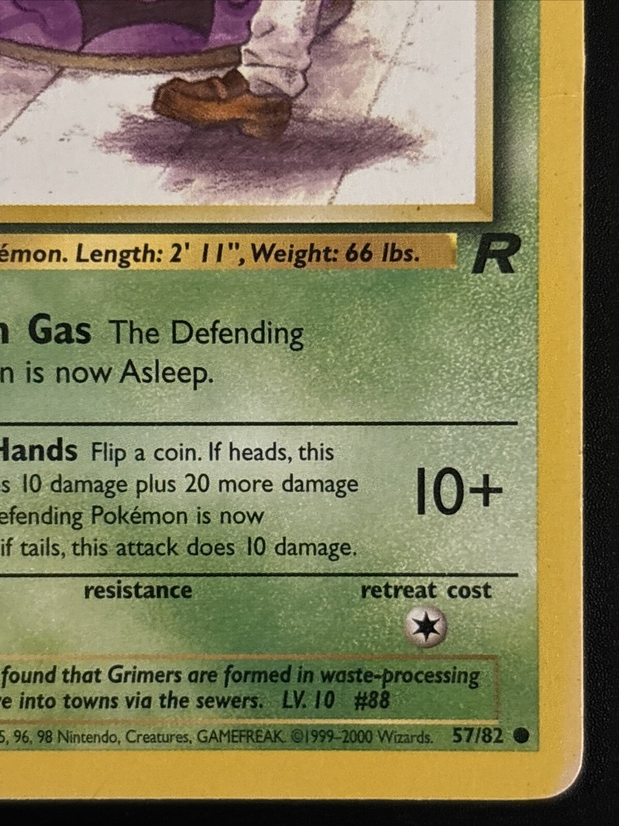 Grimer Team Rocket Ex 57/82 Pokemon Card For Sale Pokemon Card - Grimer  (Team Rocket EX #57/82) - Lightly Played / Excellent Condition