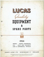 Mg Tf Midget Magnette Za Morris Minor S2 Riley Rme 1954 Lucas Parts Catalogue Mg Tf Midget Magnette Za Morris Minor S2 Riley Rme 1954 Lucas Parts Catalogue