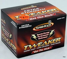 Tweaker Mango Peach Extra Strength 12 ct Extreme Energy Shots 2.0 oz Free Ship