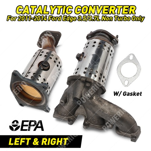 Catalytic Converter Driver & Passenger For Ford Edge 3.5/3.7L 2011-2014