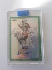 2020 Leaf Metal All American Bowl Jalen McMillan green 1/5 autograph