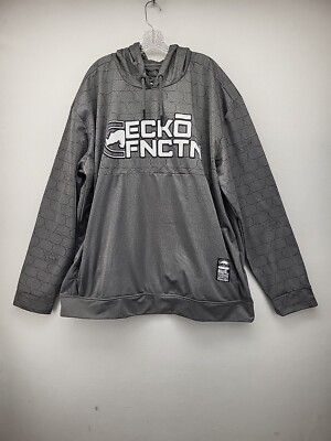 Ecko Function Mens Sweatshirt Gray 3XL Rhino Hoodie Logo Pullover Casual