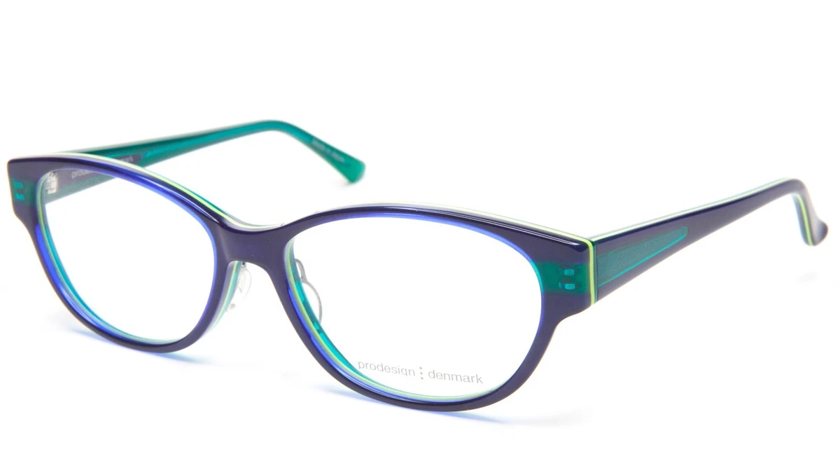 Rhodesian Denmark 1700 Women‎ Eyeglasses Frame Black Blue Plastic 50-16-135mm Walmart Women main image 2